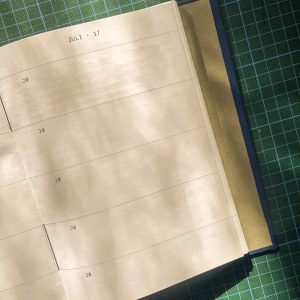Some lines a day – Handgebundenes 5-Jahres-Tagebuch